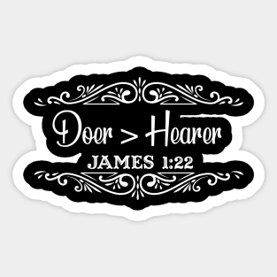 James 1:22 Doer of the Word Sticker